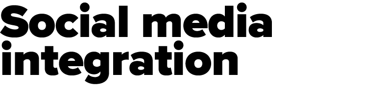 Social media integration