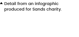 Detail from an infographic produced for Sands charity