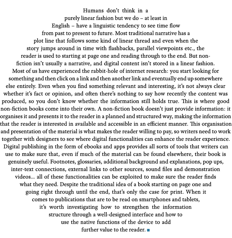  Humans don t think in a purely linear fashion but we do   at least in English   have a linguistic tendency to see ti   